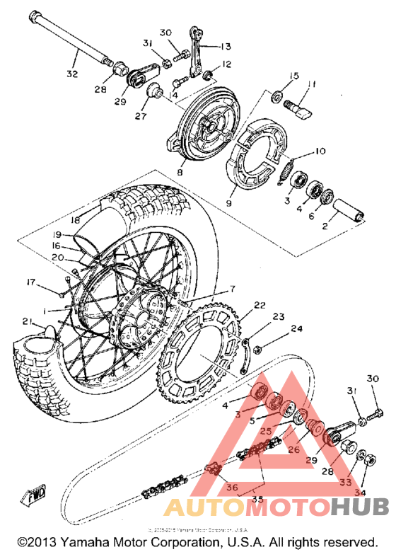 Переднее колесо