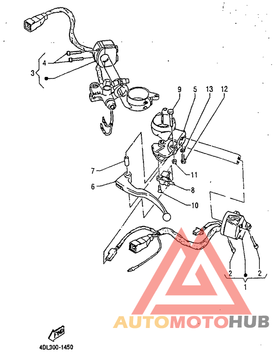 Handle switch. lever