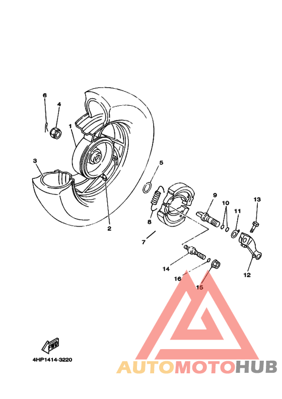 Rear wheel complete assy