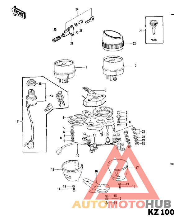 Meters/ignition switch