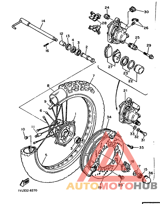 Переднее колесо