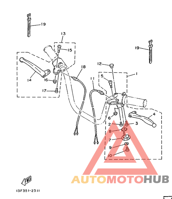 Handle switch. lever