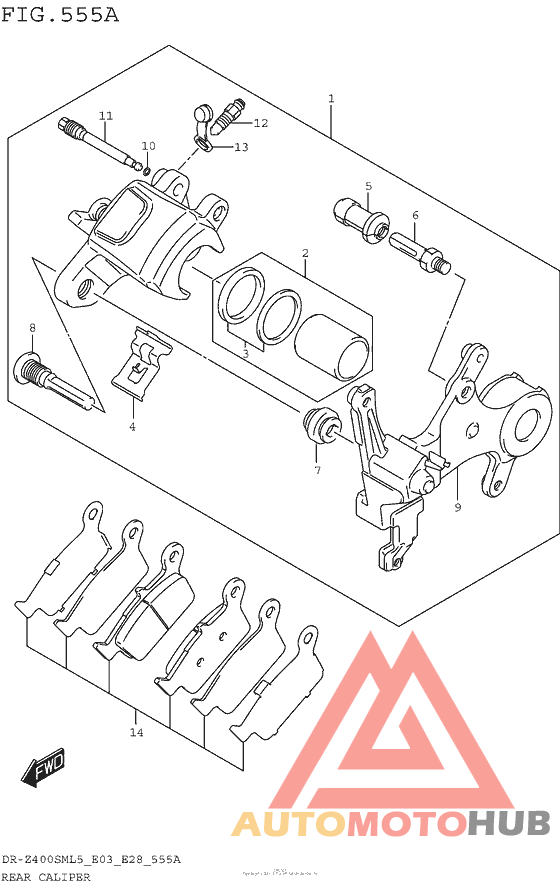 Задний суппорт