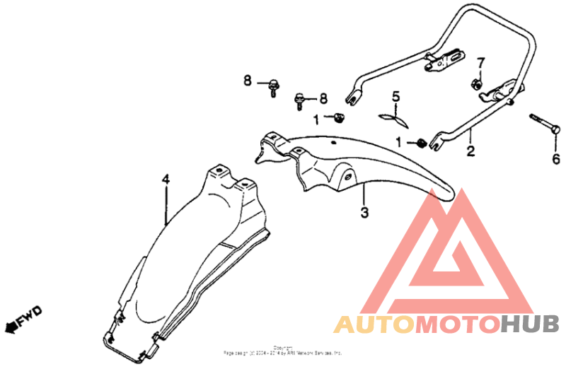 Задний бампер