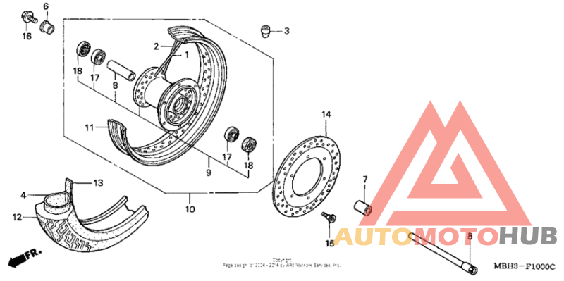 Переднее колесо