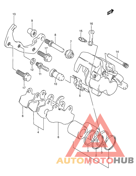 Задний суппорт
