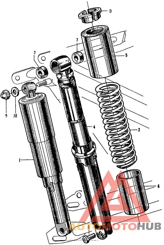 Cb/cl160rear shock absorber