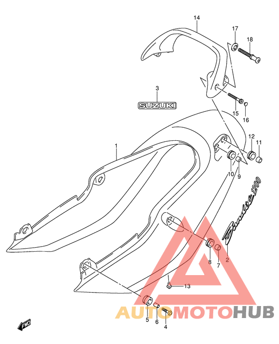 Обтекатель сидения