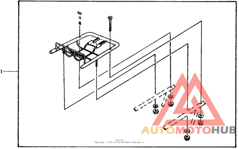 Travel trunk mount 80-82