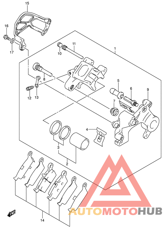 Задний суппорт