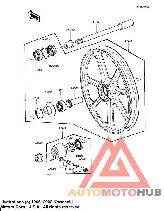 Front wheel/hub