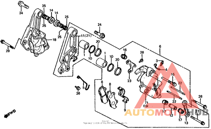 Передний суппорт