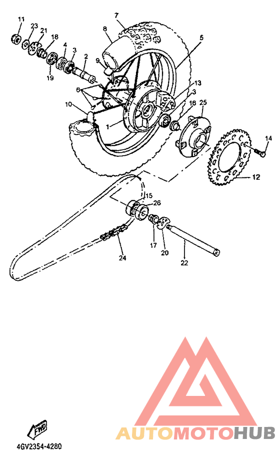 Переднее колесо