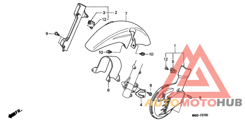 Front fender/ front disk cover