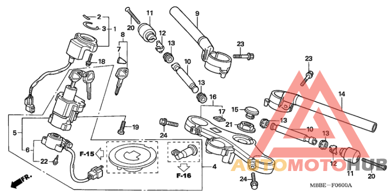 Handle pipe/top bridge