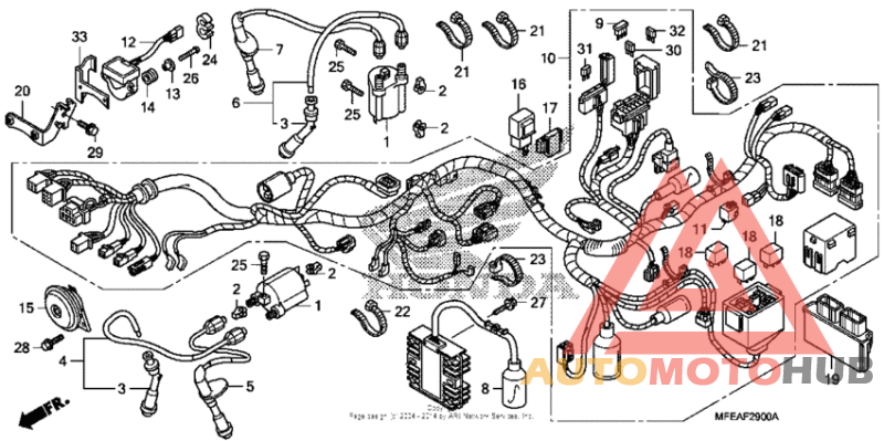 Wire harness (vt750c2f/c2b)