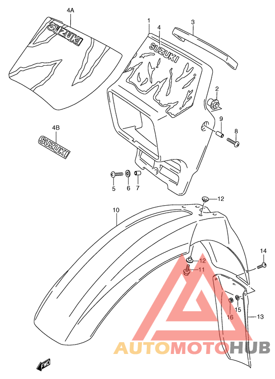 Headlamp cover  front fender
