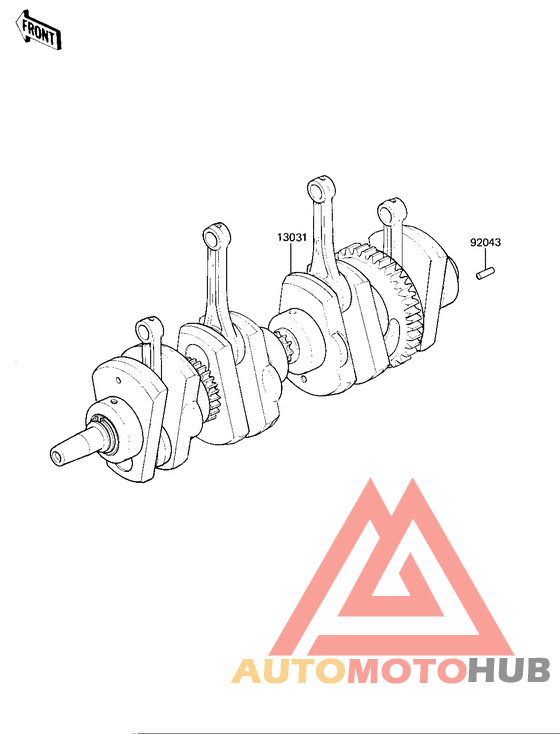 Вал коленчатый