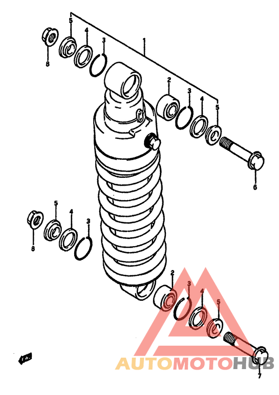 Задние амортизаторы
