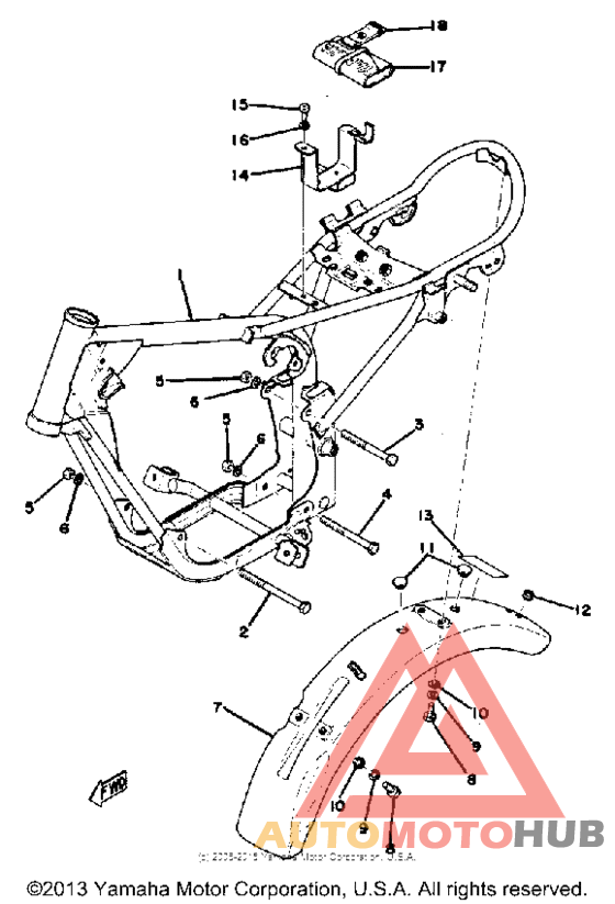 Frame - rear fender