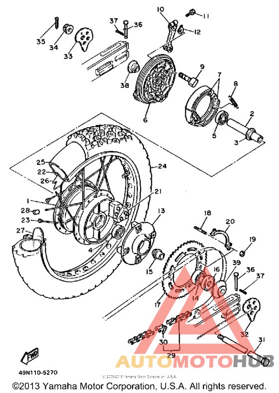 Переднее колесо