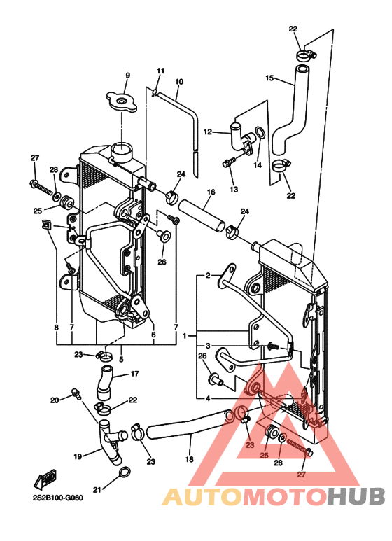 Радиатор и шланг