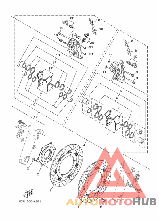 Передний суппорт