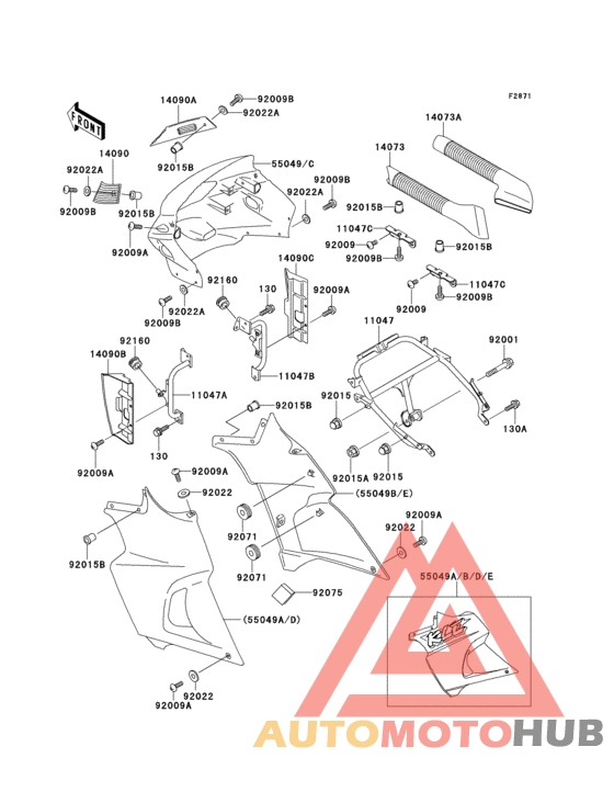 Cowling(1/2)(kle500-a1)