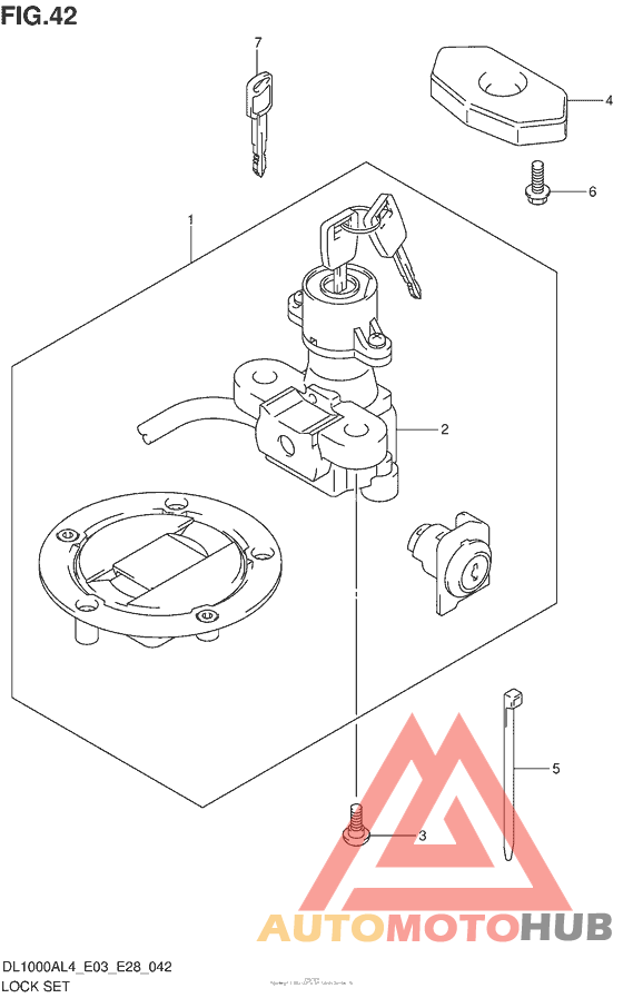 Lock Set (Dl1000Al4 E28)