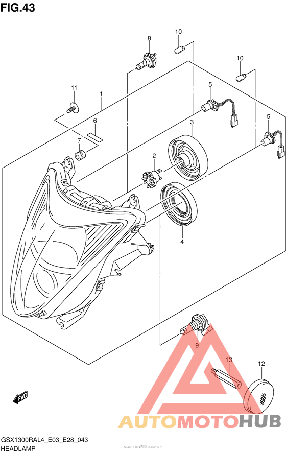 Headlamp (Gsx1300Ral4 E03)