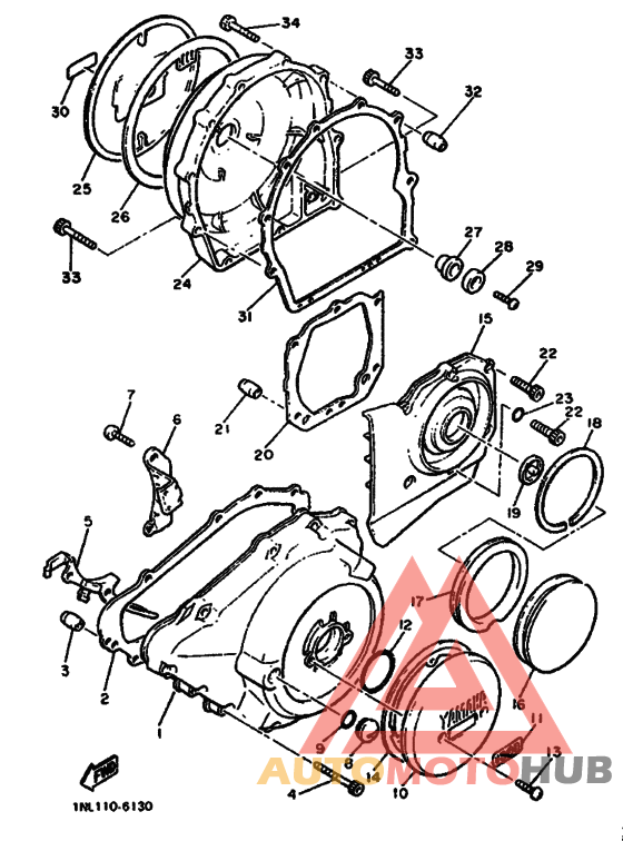 Crankcase cover ass`y  (v