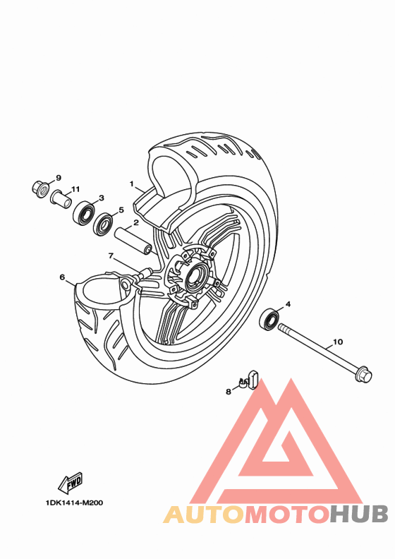 Переднее колесо