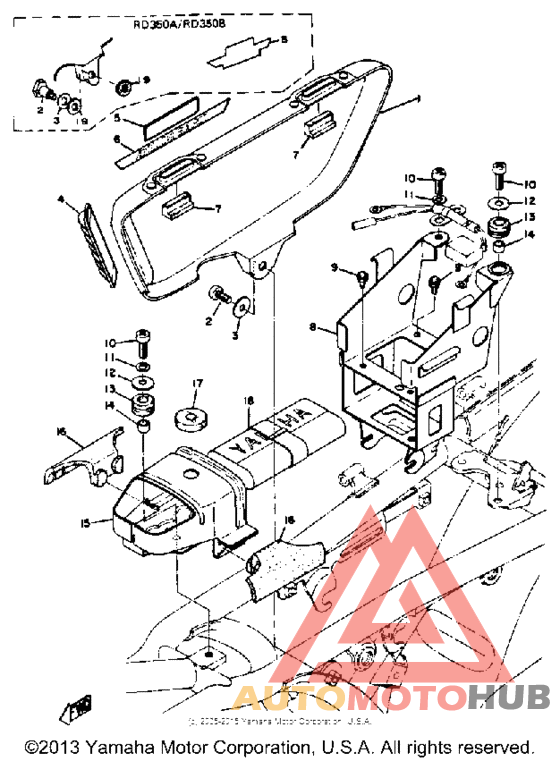 Side cover tool box battery box