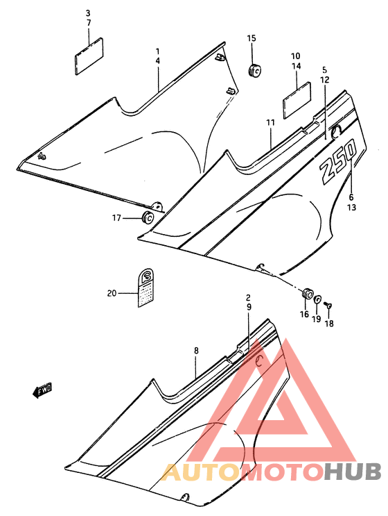 Обтекатель задний