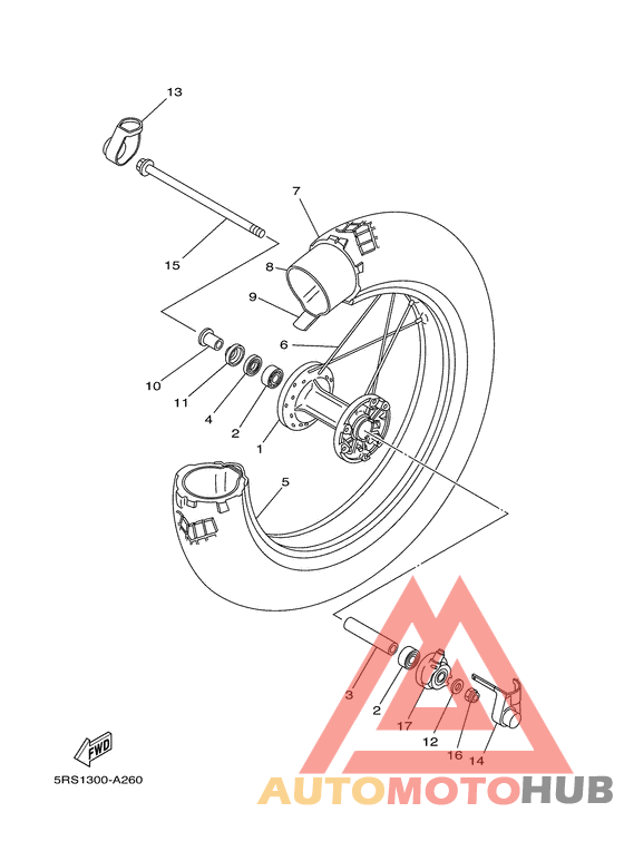 Переднее колесо