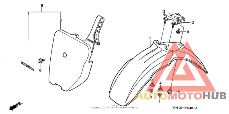Front fender 01-02