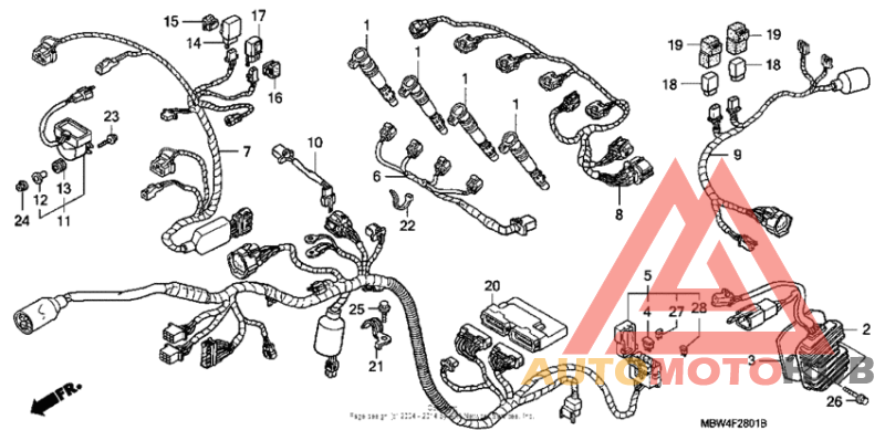 Wire harness ('01-'03)