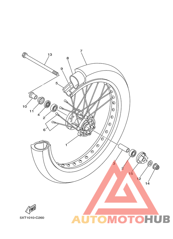 Переднее колесо