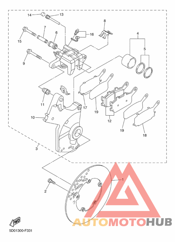 Задний суппорт