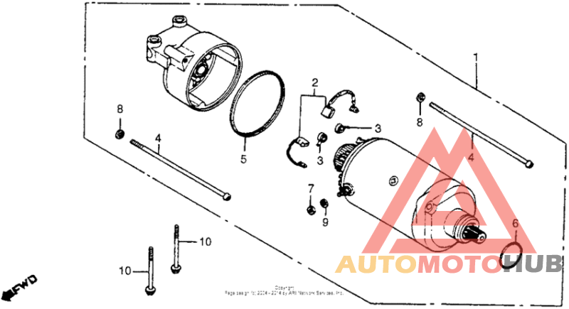 Cm400a/tstarting motor 79-81