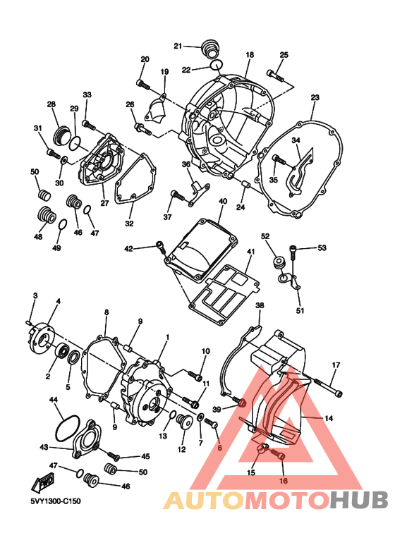 Crankcase cover ass`y  (v
