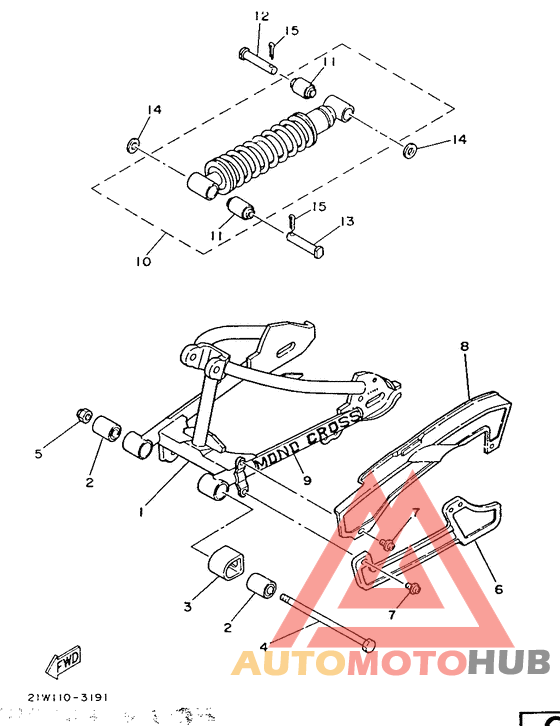 Rear arm. suspension