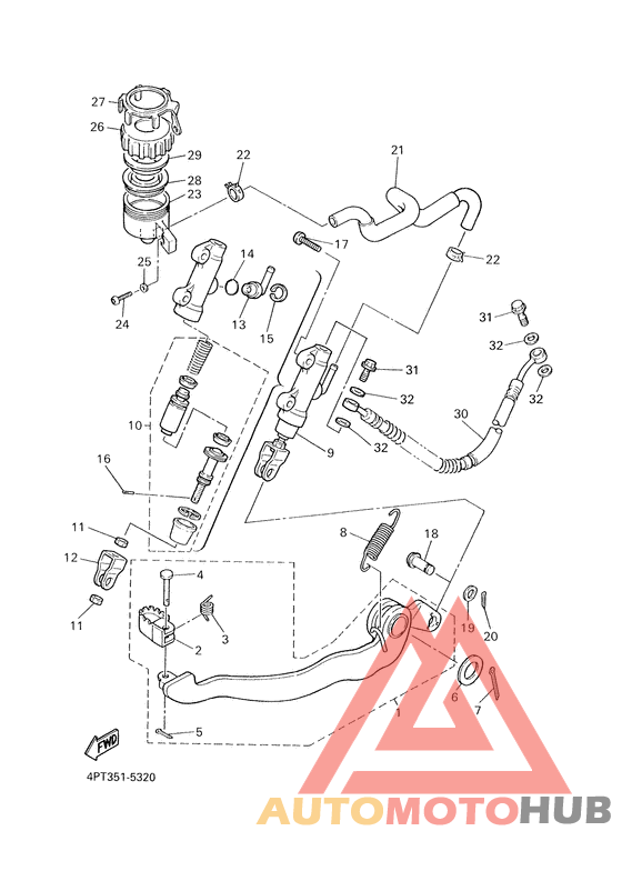 Задний торм цилиндр