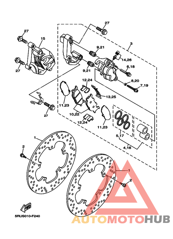 Передний суппорт