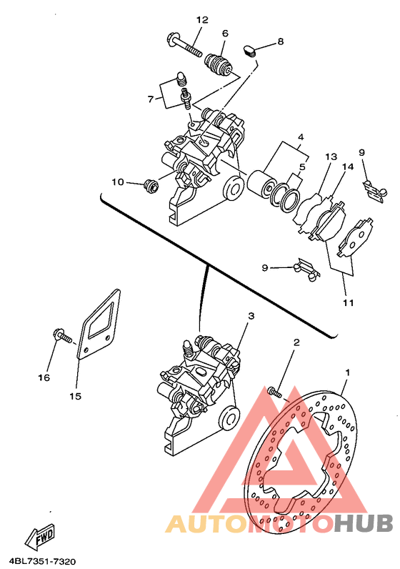 Задний суппорт