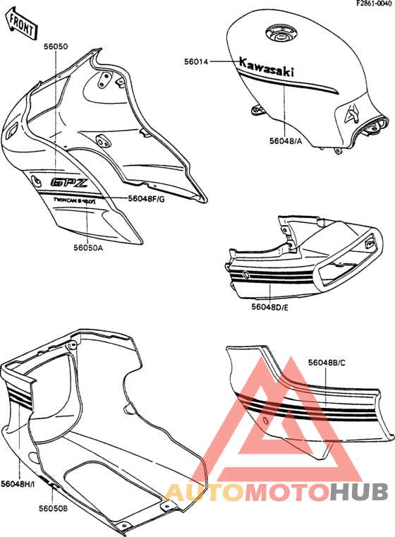 Decals(ex500-a3)(blue/white)