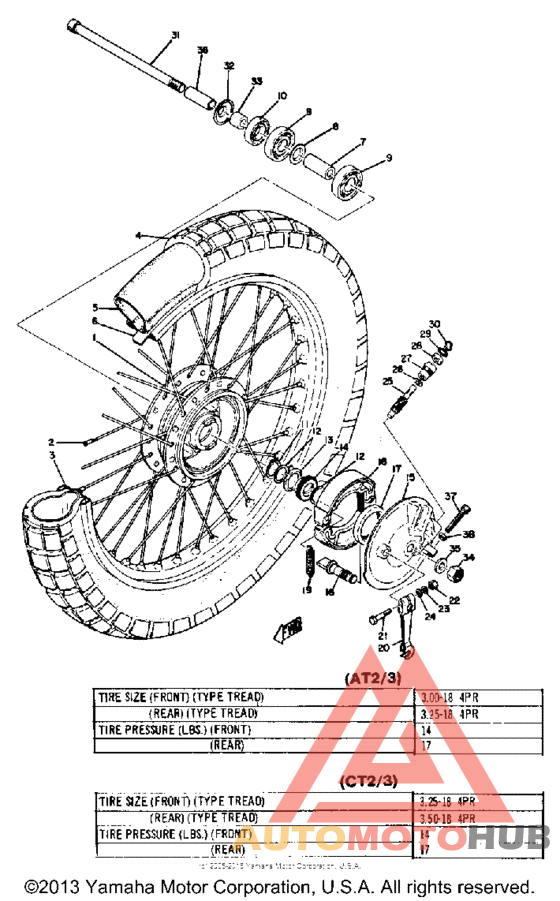 Переднее колесо