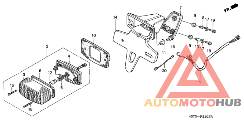 Taillight unit ass`y