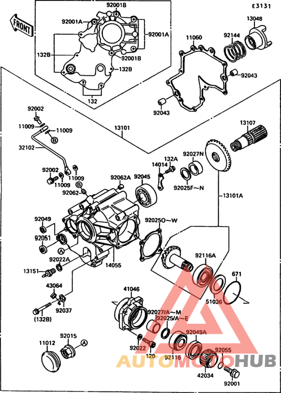 Front bevel gear(1/2)
