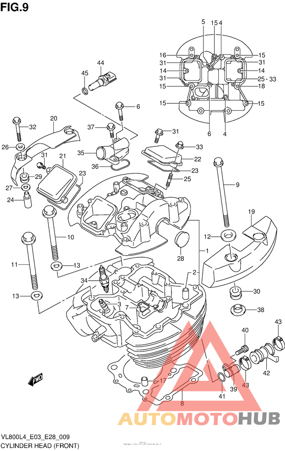 Cylinder Head (Front) (Vl800Tl4 E28)